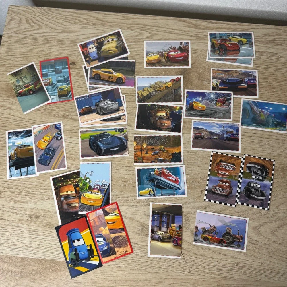 Disney Pixar Cars‎ 3 Panini Sticker Card Lot of 29 Lightning McQueen Mater